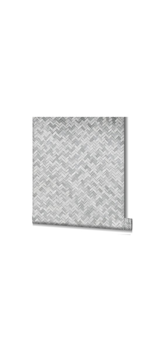 Tapet gri cu model geometric, Marburg Botanica 33314