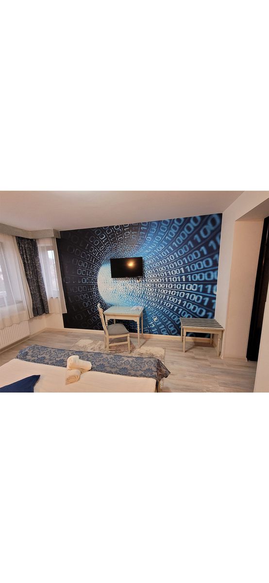 Fototapet 3D Binary Stream, Dimex, albastru, 375x250 cm