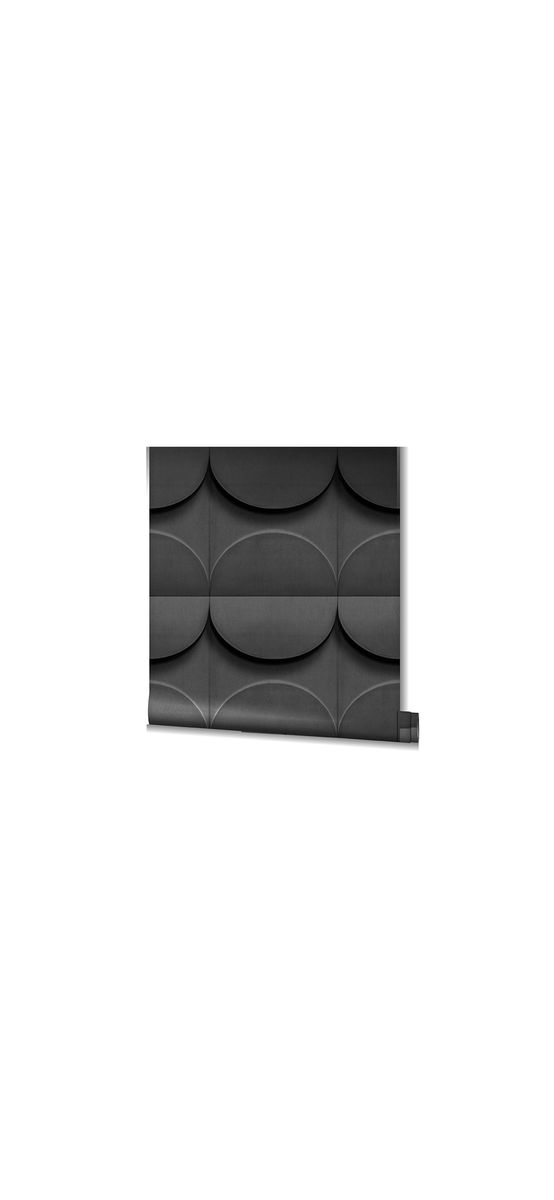 Tapet 3D model geometric gri închis, Marburg Kyoto 34486, vlies, rolă de 0.53x10 metri
