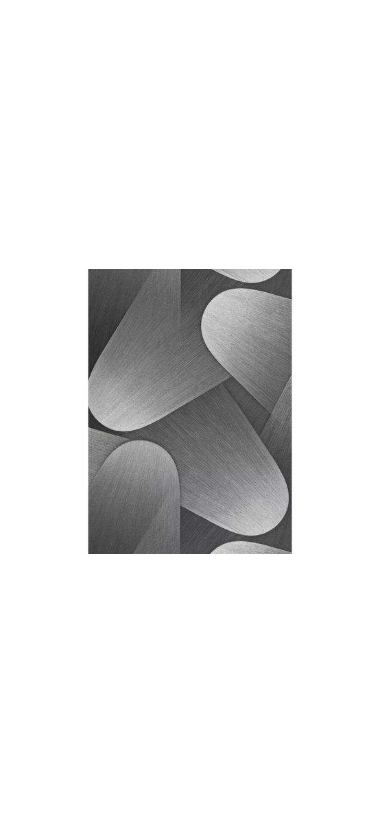Tapet argintiu cu efect metalic și forme abstracte, Erismann Elysium 1042329, rolă de 0.53x10 metri