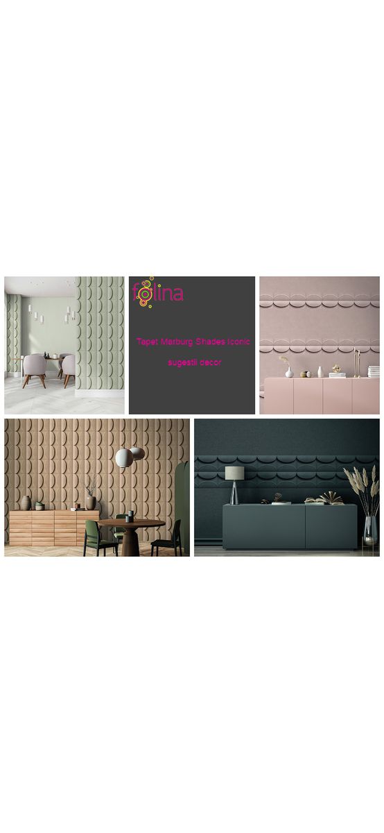 Tapet 3D model geometric lila, Marburg Kyoto 34487, vlies, rolă de 0.53x10 metri