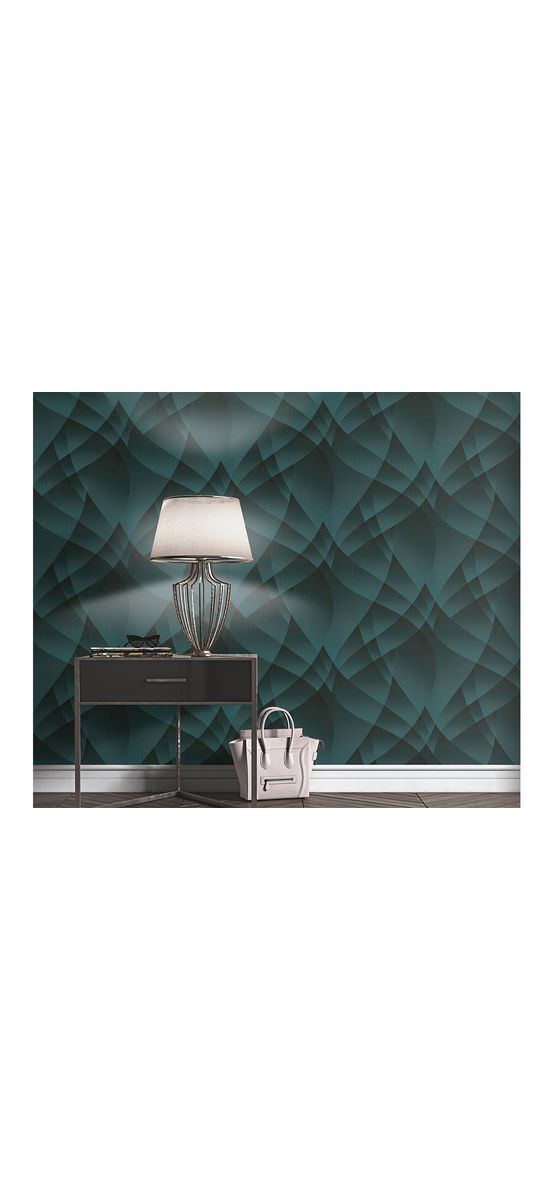 Tapet 3D model geometric verde, Erismann GMK4 1037418, vlies extralavabil
