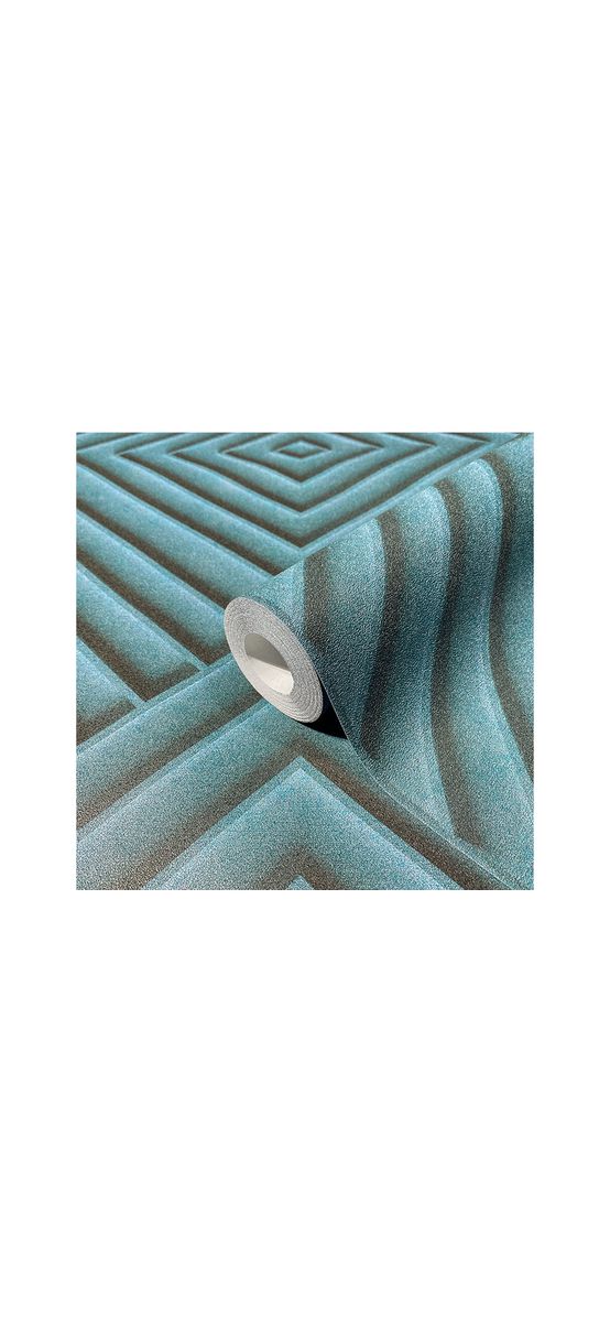 Tapet 3D romburi albastre, Marburg Kyoto 34480, vlies, rolă de 0.53x10 metri