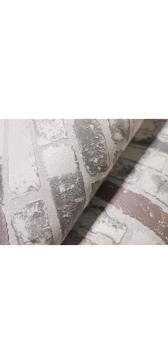 Tapet imitaţie cărămidă gri, Erismann, textură embosată, Profi Selection 670310
