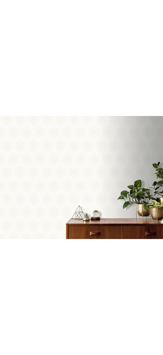Tapet modern alb, Ugepa, model geometric, Galactik J50600