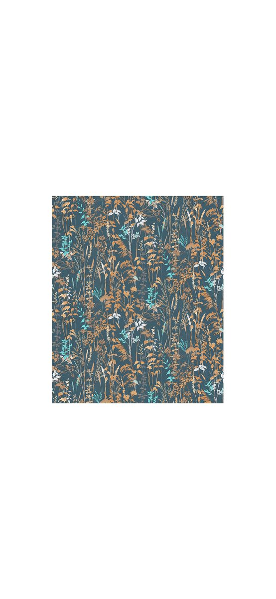Tapet bleumarine cu imprimeu floral, Erismann Casual Chic 1025808