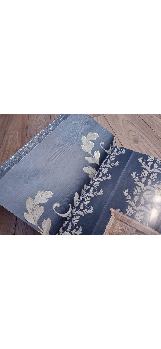 Tapet clasic albastru, tip bordură decorativă, Marburg Opulence Classic 58255