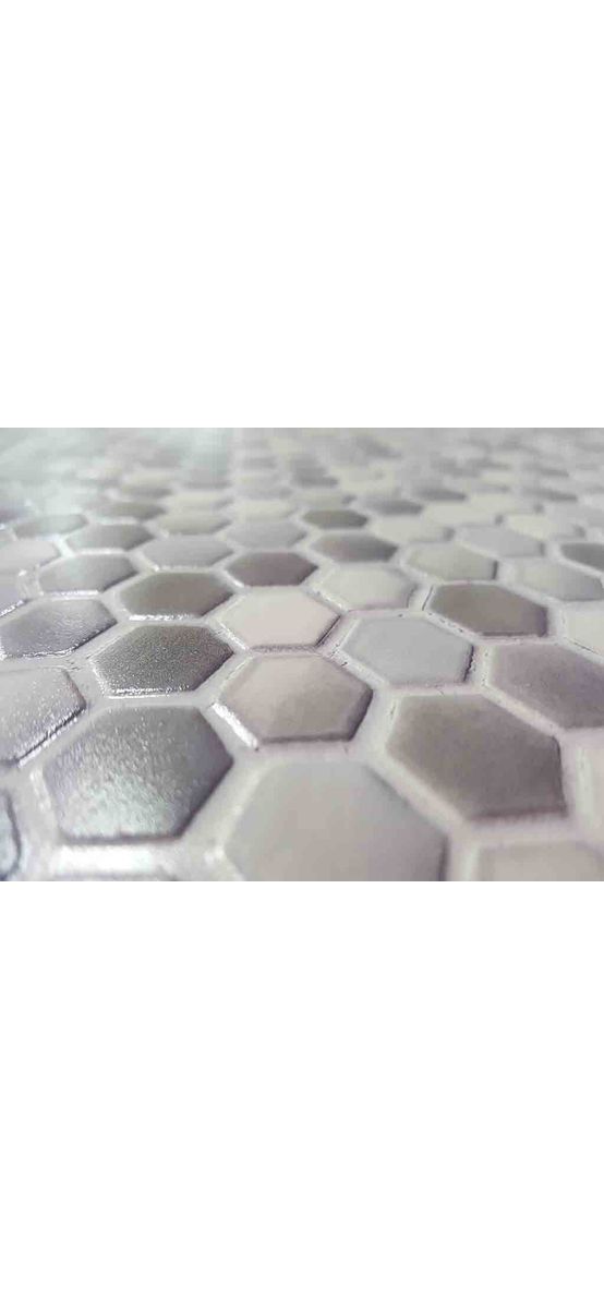 Tapet Ceramics Hexagon, d-c-fix, imprimeu hexagoane, gri, lățime 67 cm