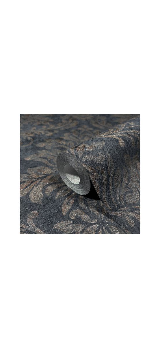 Tapet clasic cu model baroc gri închis, Marburg Up to date 34814, vlies extralavabil