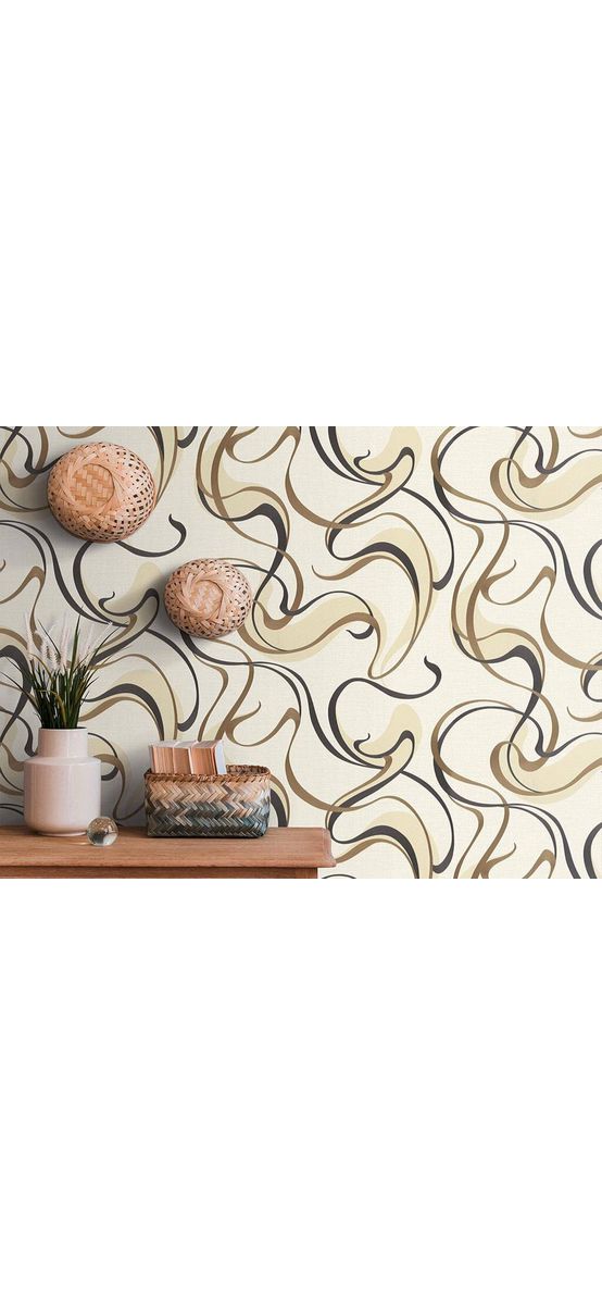 Tapet modern bej, Spotlight 1010530