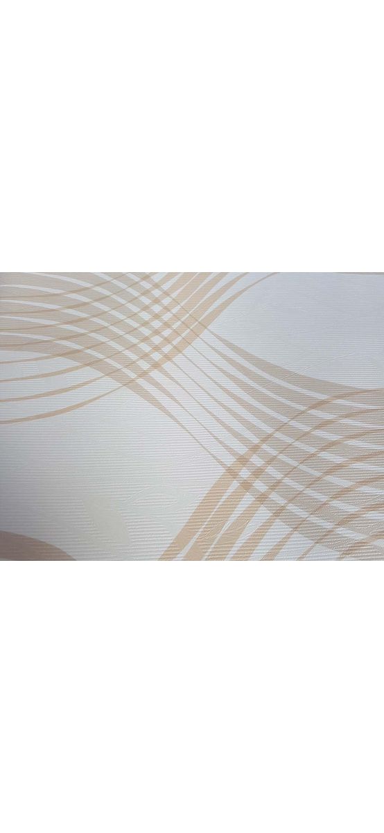 Autocolant perete Duo, Folina, imprimeu geometric, bej, 120 cm lăţime