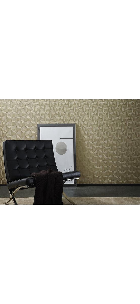 Tapet modern bej auriu, Spotlight 1010630