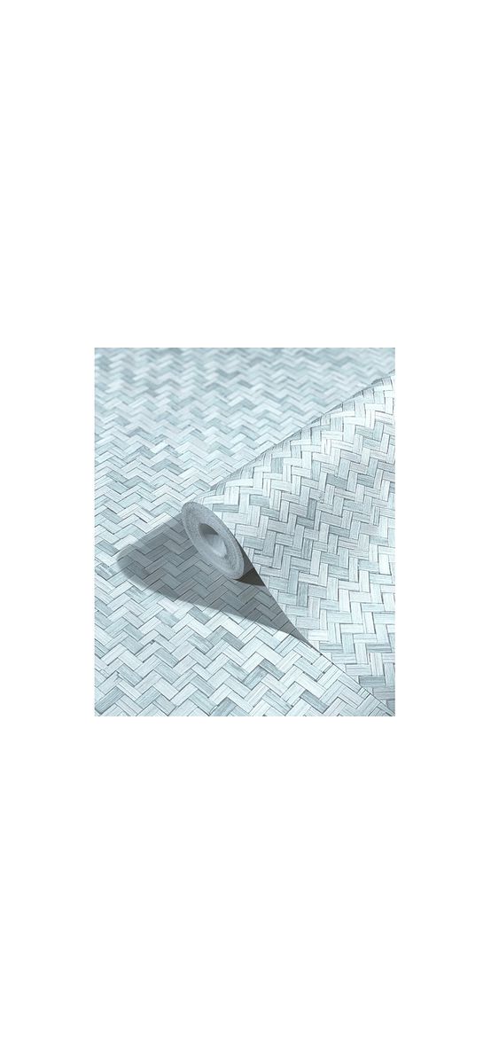 Tapet bleu pastel cu model geometric, Marburg Botanica 33312