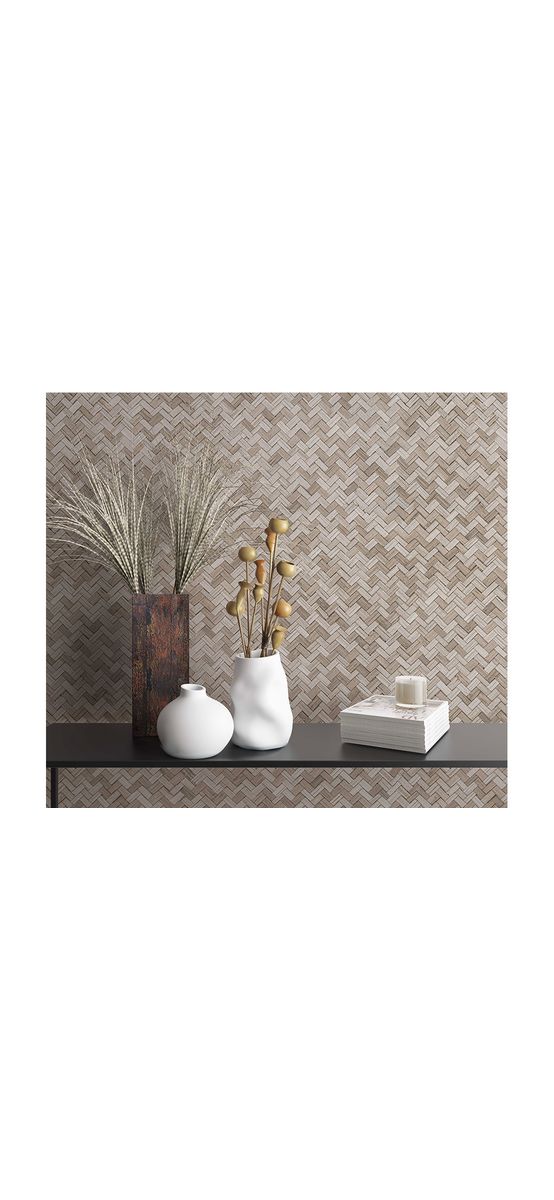 Tapet bej nisipiu cu model geometric, Marburg Botanica 33309