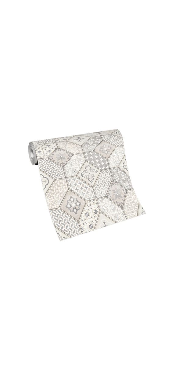 Tapet bucătărie, imitaţie faianţă decorativă bej, Erismann Imitations 631502