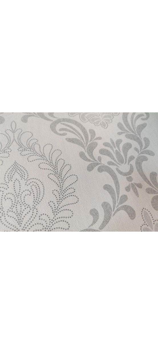 Tapet elegant, Erismann, alb cu model clasic gri, Profi Selection 1003010