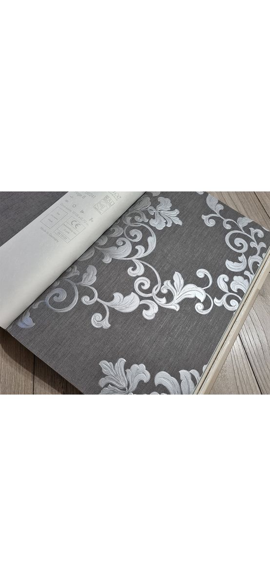 Tapet clasic gri, Marburg Opulence Classic 58225
