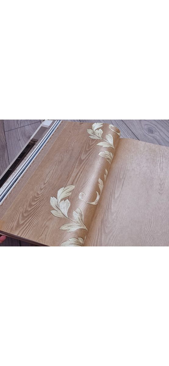 Tapet clasic maro nucă, tip bordură decorativă, Marburg Opulence Classic 58254
