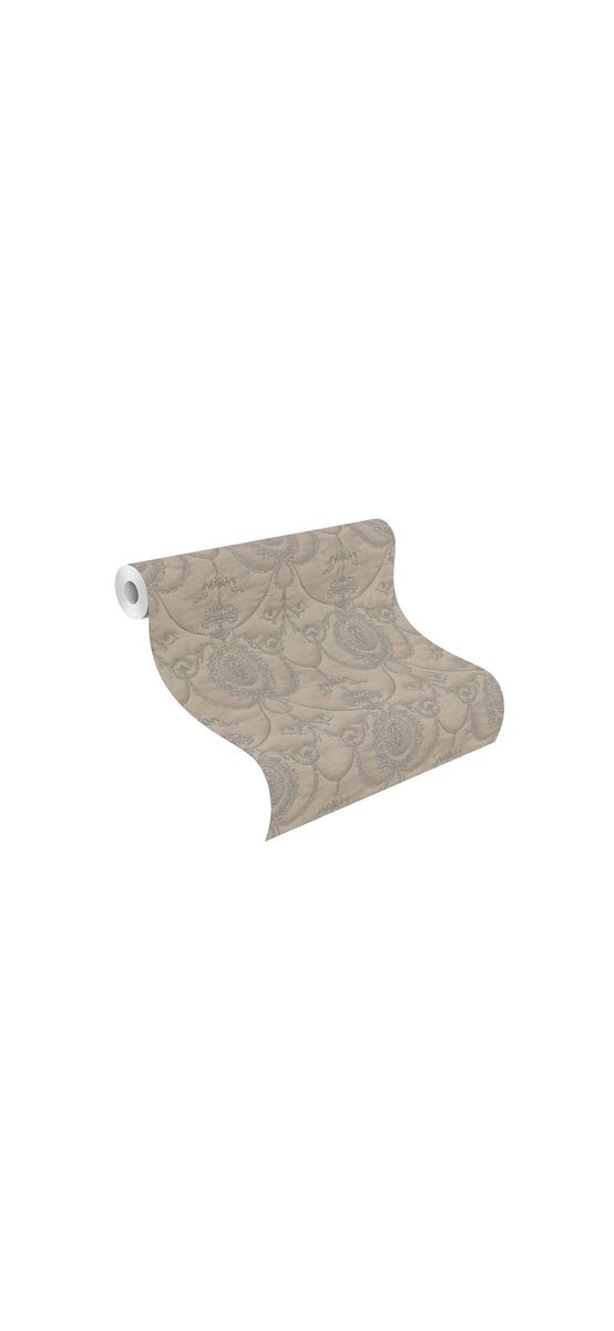 Tapet clasic maro taupe, Rasch 570854