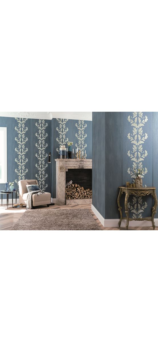 Tapet clasic maro nucă, tip bordură decorativă, Marburg Opulence Classic 58254