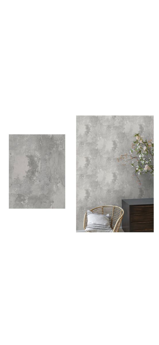 Tapet imitaţie zid beton gri, Grandeco WL1201