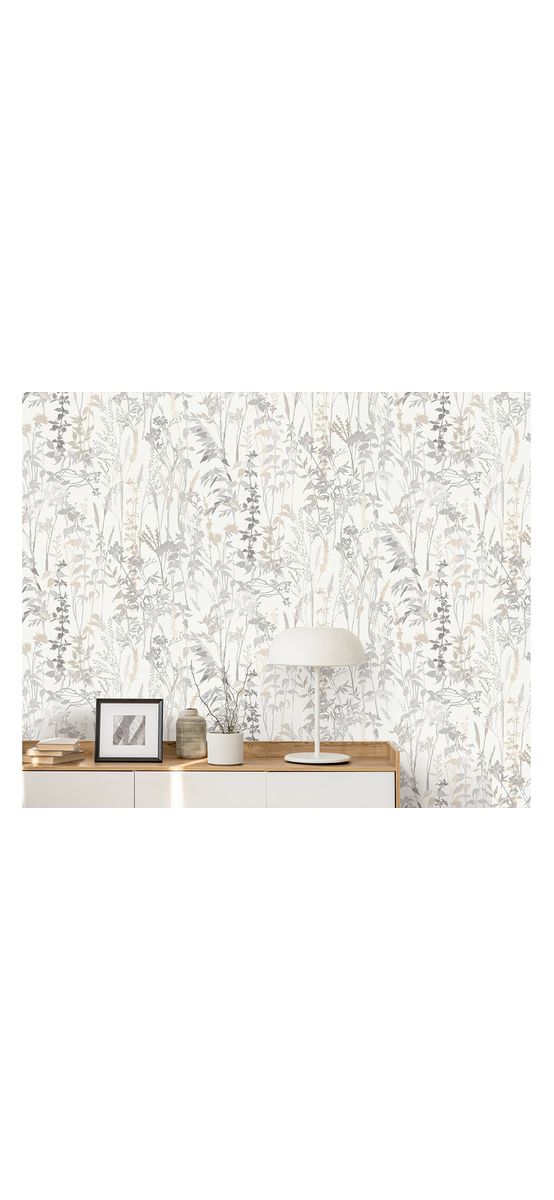 Tapet floral gri, Erismann Casual Chic 1025814