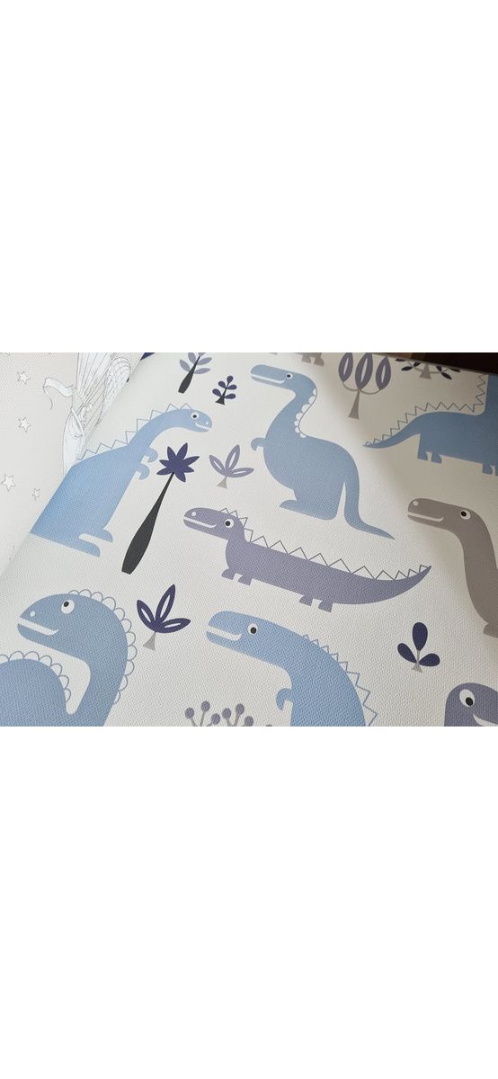 Tapet cameră băiat, imprimeu dinozauri, Grandeco LL10021