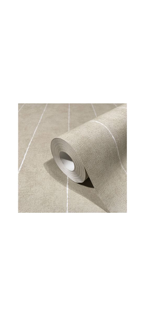 Tapet taupe cu linii, Marburg Kyoto 34406, vlies, rolă de 5mp