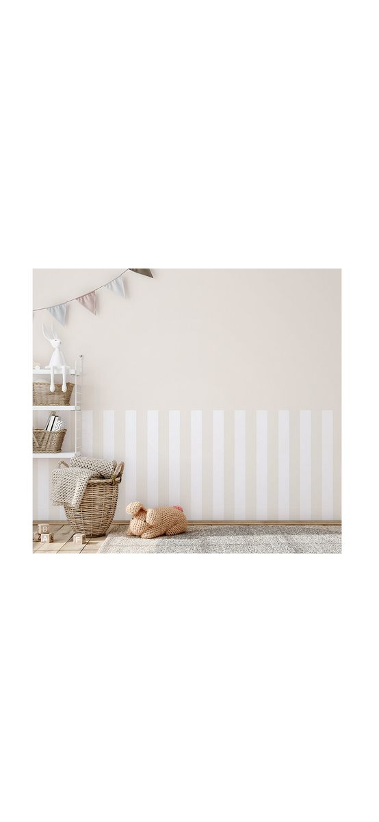 Tapet cu dungi ivoire, Marburg Little Adventures 82263