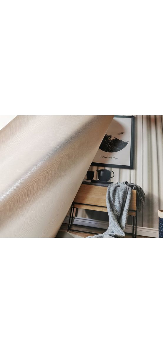 Tapet modern cu efect metalic crem, Marburg 52525
