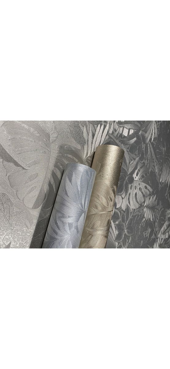 Tapet floral, efect metalic auriu, Marburg Botanica 33303