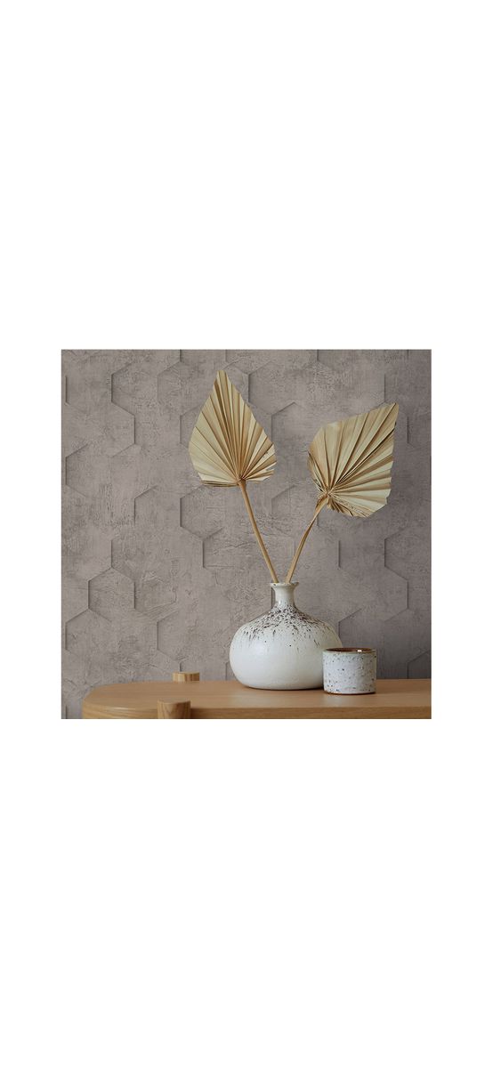 Tapet imitaţie decorativă taupe, Marburg Kyoto 34162, vlies, rolă de 5mp