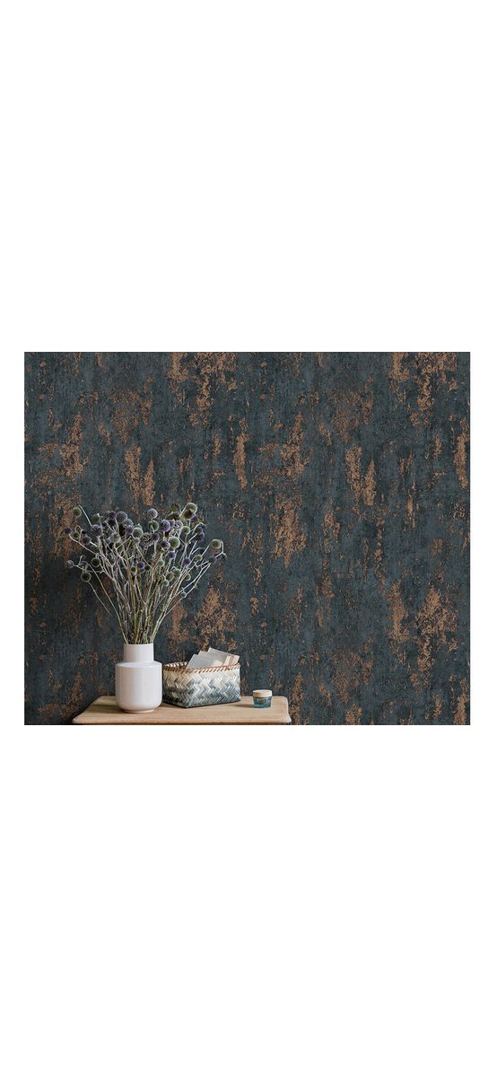 Tapet imitaţie decorativă gri antracit-bronz, Erismann Casual Chic 1027344