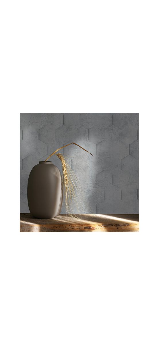 Tapet imitaţie decorativă gri, Marburg Kyoto 34160, vlies, rolă de 5mp