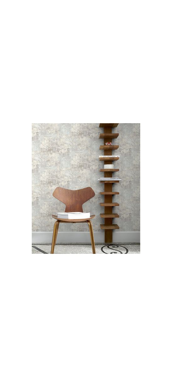 Tapet imitaţie decorativă gri ivoire, Grandeco 170803