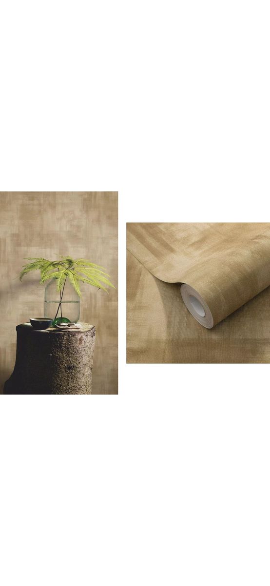 Tapet vlies Erismann Elysium 1048030, imitație decorativă bej auriu, rolă de 0.53x10 metri
