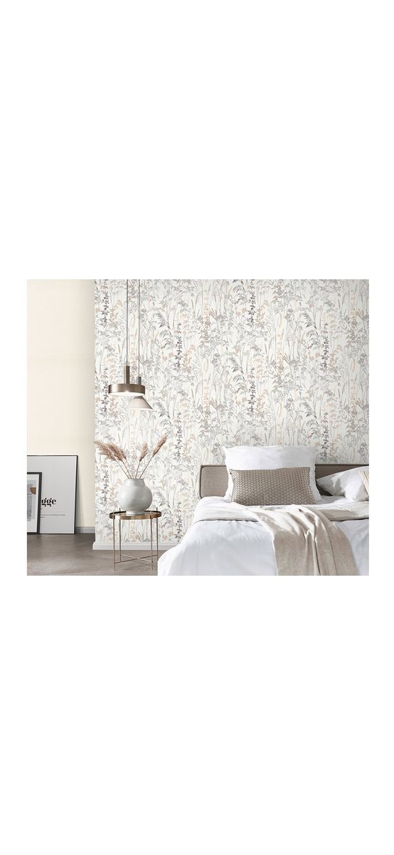 Tapet floral gri, Erismann Casual Chic 1025814