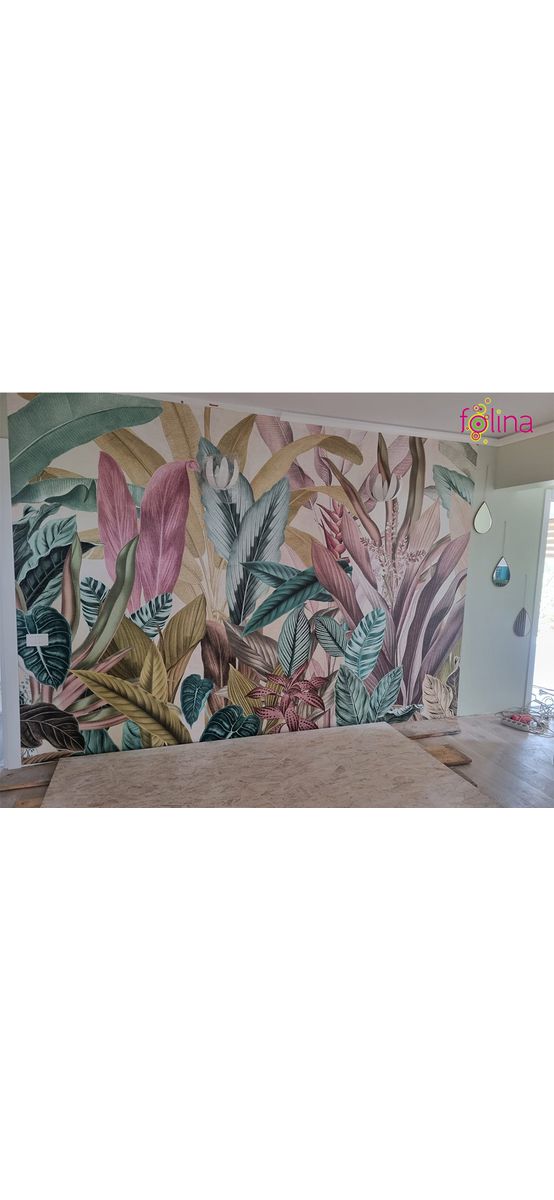 Fototapet floral multicolor, Komar Mathilda, pe suport vlies, dimensiuni de 350x250 cm