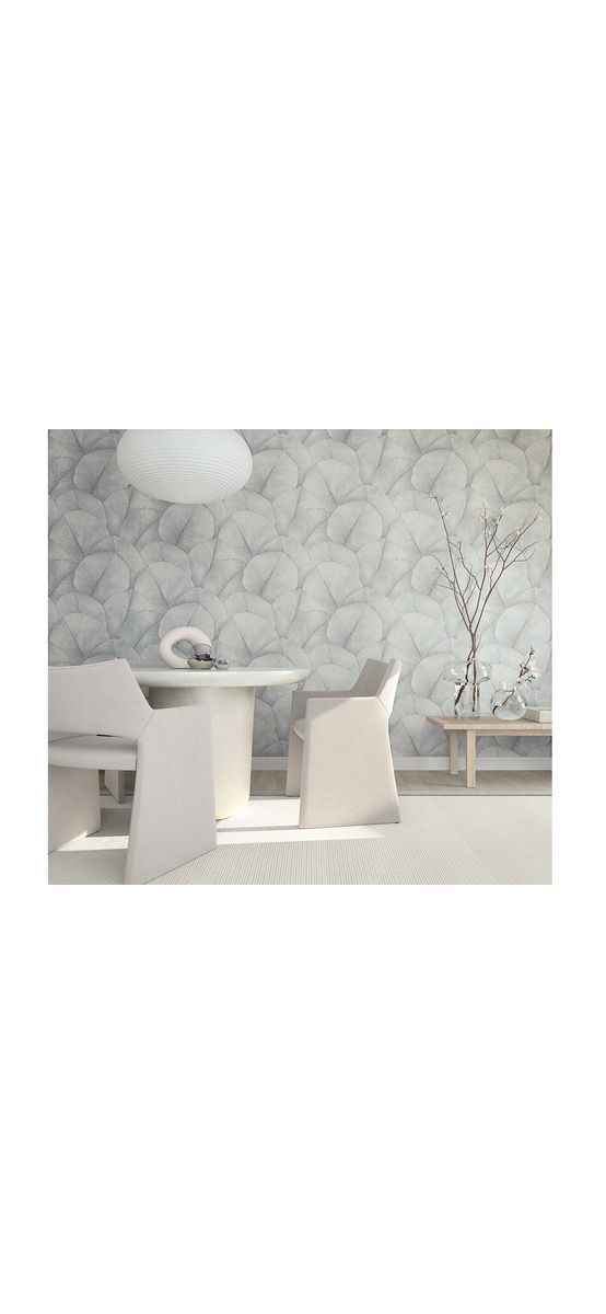 Tapet gri deschis cu model geometric, Marburg Kyoto 34512, vlies, rolă de 5mp