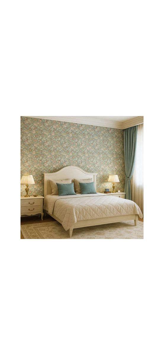 Fototapet floral Fleurs d'Ocean, Komar, culori pastel -400x280 cm