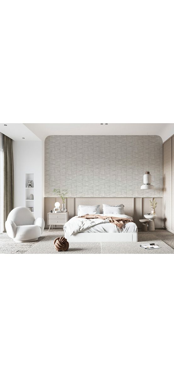 Tapet cu model geometric şi textură lemn, Marburg Travertino 33357, vlies extralavabil