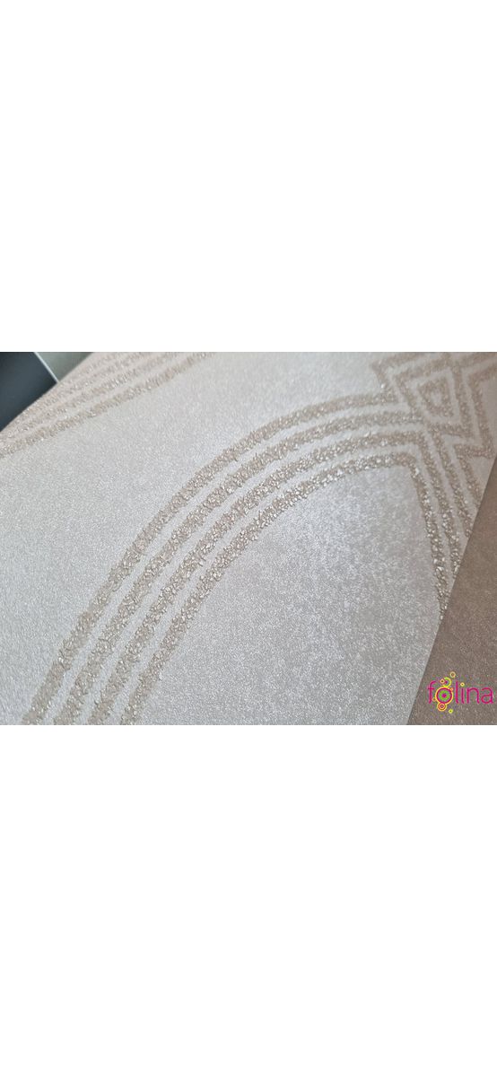 Tapet crem cu model geometric elegant, Marburg Memento 32015, vlies, rolă de 7 metri pătraţi