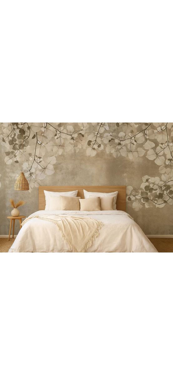 Fototapet frunze, Dimex, Beige Leaves, 375x250 cm