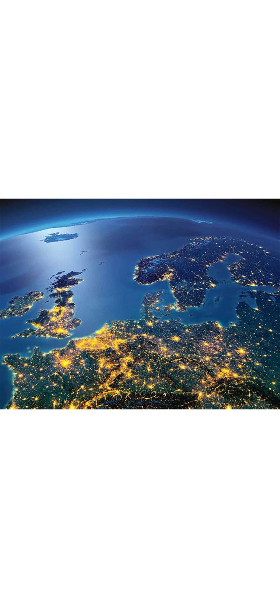 Fototapet autoadeziv, Dimex From Space, Europa văzută din spaţiu, 375x250cm