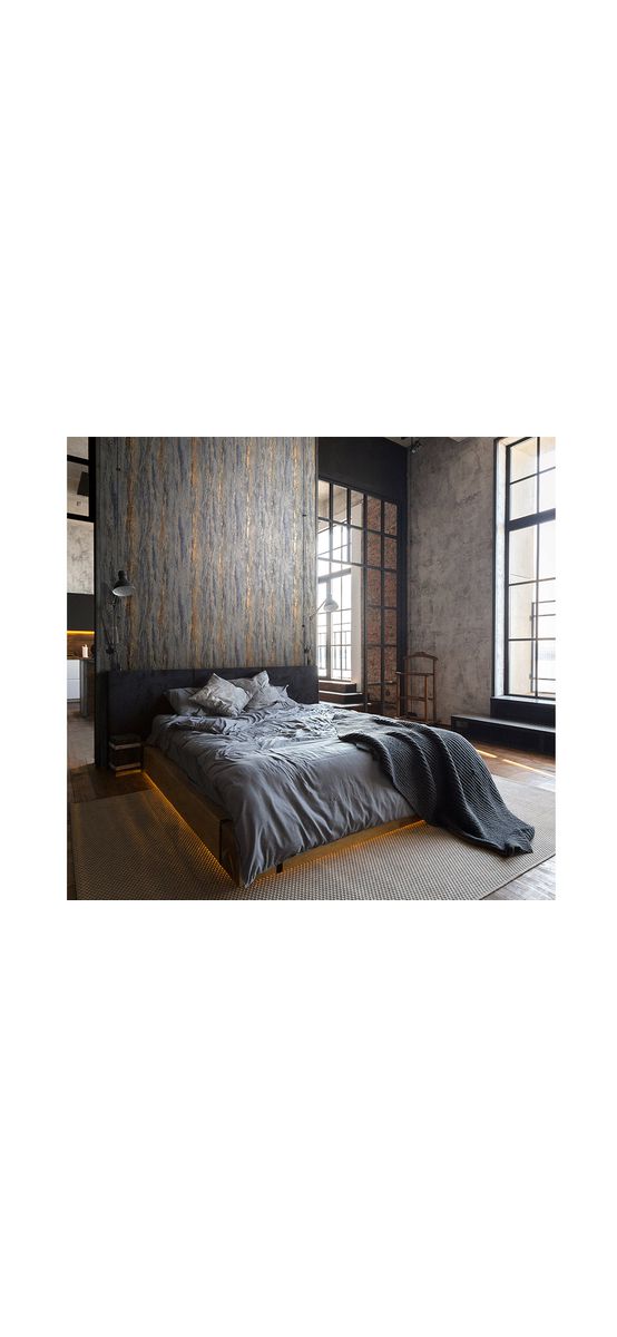 Tapet imitaţie decorativă gri închis cu detalii bronz, Marburg City Romance 35156, 0.53x10 metri