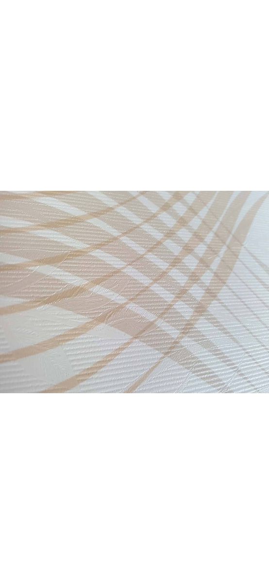 Autocolant perete Duo, Folina, imprimeu geometric, bej, 120 cm lăţime
