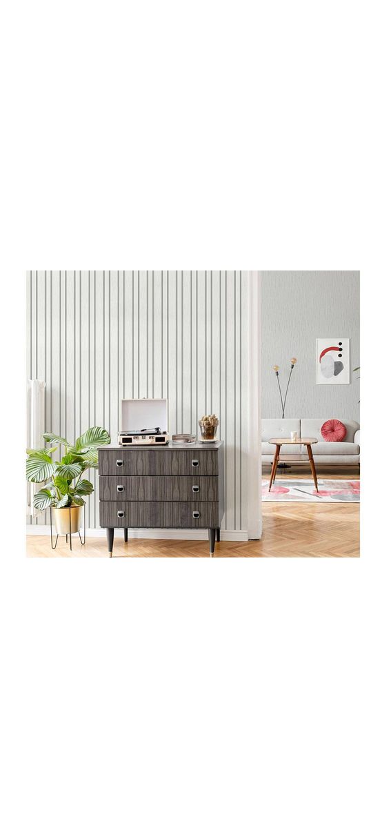 Tapet modern cu dungi gri argintiu, Spotlight 1010310