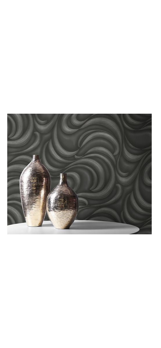 Tapet elegant Dunes negru cu model gri, Erismann GMK 3 1022015