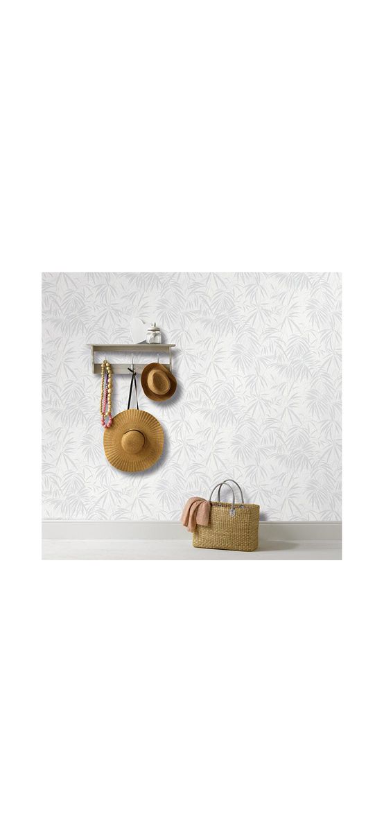 Tapet floral, Erismann, model frunze gri deschis, Timeless 1006731