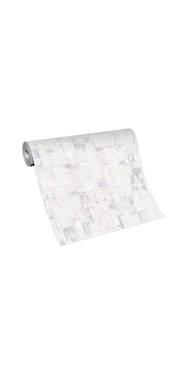 Tapet imitaţie decorativă ivoire cu inserţii argintii, Erismann Imitations 1017931